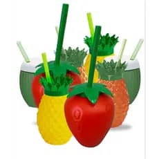 Kit 20 Copos Frutas Festa Tropical Decoração