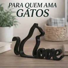 Gato Decorativo Minimalista Moderno Nicho Presente Felino