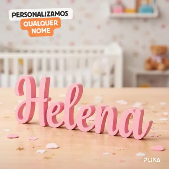 Letreiro Nome Personalizado  Decorativo - Infantil Filho Nicho Mesa Presente
