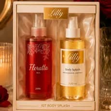 Kit Florata Red + Lilli Mulher Cheirosa Body Splash 200ml Cada | Cheiro Irresistível Feminino