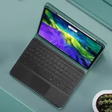 Teclado Sem Fio Bluetooth Com Touchpad Ultra-Fino 10 Polegadas 7 Cores Retroiluminado Recarregável Universal Para Dispos