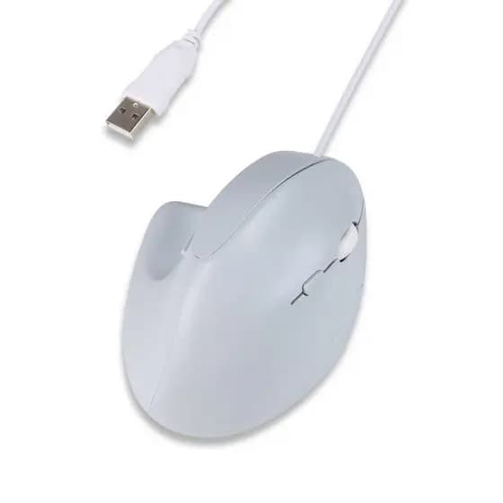 Mouse Vertical Com Fio 800/1200/1600 DPI Silencioso Ergonômico USB Para Jogos De Computador Laptop PC Desktop
