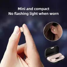 Mini Fones De Ouvido Sem Fio LED Display Digital Ultra-Longa Espera Alta Fidelidade Qualidade Som Dormir