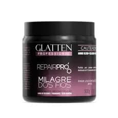 Máscara Capilar Cauterização Milagre dos Fios Glatten Profissional 500g