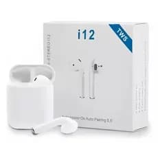 Fone De Ouvido Sem Fio Bluetooth I12 5.0 Tws Branco Stereo