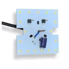 Placa Pcb Led - 17 Led 80x80mm 14w - 127v - 3000k C/ Cabo