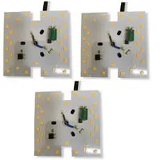 Kit 3x Placa Pcb Led - 28 Led 80x80mm 14w 220v 3000k C/ Cabo
