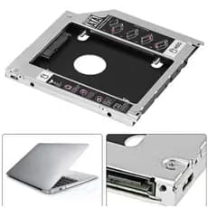 Adaptador Case Caddy 9,5mm 12,7mm para HD SSD 2.5” SATA  Gaveta para Notebook