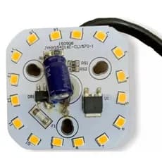Placa Pcb Led - 16 Led 45x45mm 8w - 127v - 3000k C/ Cabo