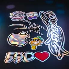 Adesivo Aranha Holográfico Maçã 59d Capacete Moto Carro