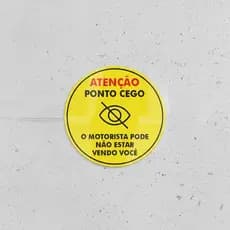 Kit 20 Adesivos Para Veículos Ponto Cego Lei Municipal