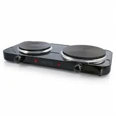 Fogão Elétrico Portátil Agratto Mesa 2 Bocas Preto 2500w Preto 127v cinco níveis de temperatura