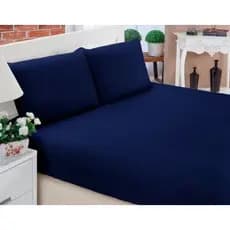 Jogo de Cama Casal Lençol Casal Padrão 3 Peças - Varias Cores