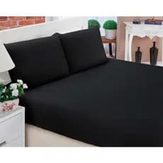 Jogo de Cama Queen Lençol Queen Padrão 3 Peças 170 Fios Com Elástico - Varias Cores