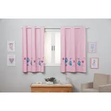 Cortina Blackout Corta Luz PVC 2,20m x 1,30m Quarto Sala Cozinha Cortina Infantil Borboleta