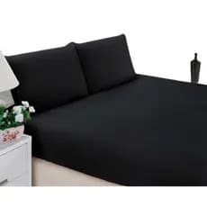 Jogo de Cama Casal Lençol Casal Padrão 3 Peças 170 Fios Com Elástico - Varias Opções de Cores