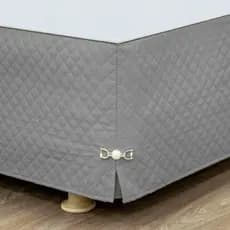 Saia Para Cama Box Solteiro Casal Queen King Matelada Ultrassônico c/ Pingente - 40cm de Altura