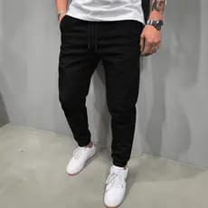 Calça Jogger Masculina Com Punho Sarja Premium Calça Cargo Masculina Casual Slim Streetwear Calça de Sarja Calça Moda