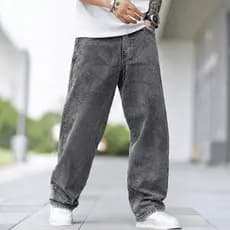 Calça Denim Baggy Masculina Balão Larga Carpenter Jeans Premium Streetwear Skate Casual Conforto Bolso Cargo 36 ao 48