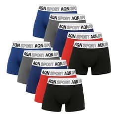 Promoção Kit 10 Cueca Box Ciclista boxer longa Masculina com forro AQN SPORT
