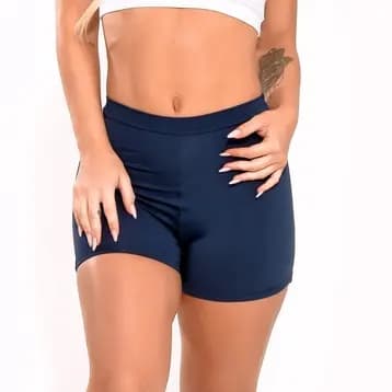 Short Basic Marinho Feminino Fitness Academia Casual Corrida Yoga AQN SPORT