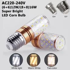 Pacote De De Lâmpada De Milho LED E27 E14 E12 SMD 2835 4000K lampu 12w 16w Lustre Vela Luz Para Decoração De Cas