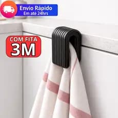 Ganchos Adesivos Para Parede Suporte p/ Toalhas, Roupas e Pano de Prato
