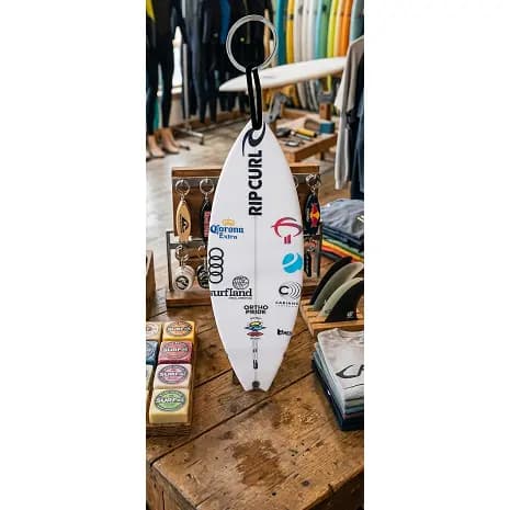 1 Chaveiro prancha surf 8 cm x 3 cm com estampa de prancha profissional