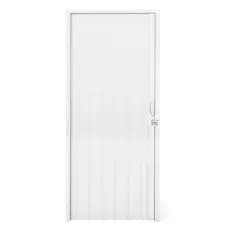 Porta Sanfonada PVC Plastilit 0,80x2,10m Branco Neve