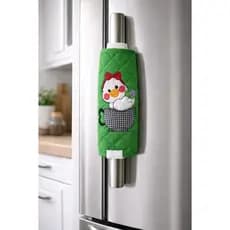 Decoração Geladeira Puxador Capa Matelado Estampado Cozinha