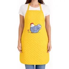 Avental Roupa de Cozinha Patchwork Bordado Matelado