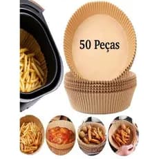 Forro Antiaderente para Airfryer 50 peças