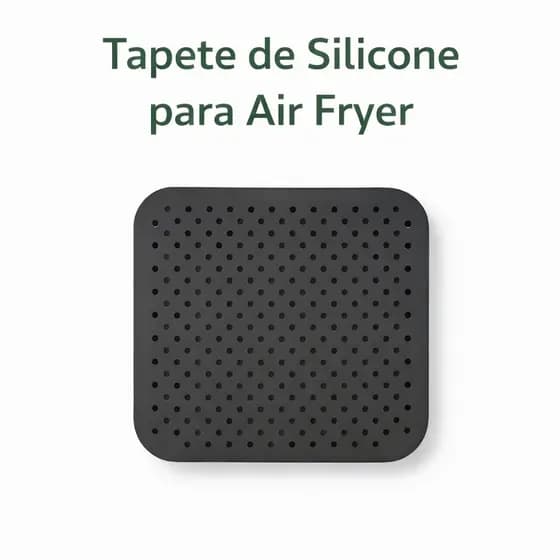 Tapete Antiaderente para Air Fryer Preto