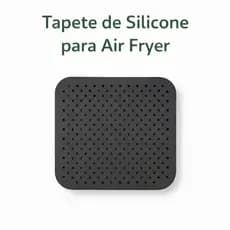 Tapete Antiaderente para Air Fryer Preto