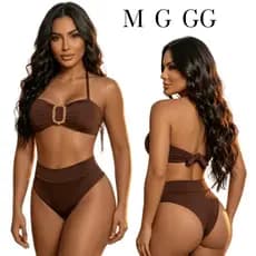 Biquini Hot Pants Bojo Removível Várias Cores Amarrações Versátil M ao GG