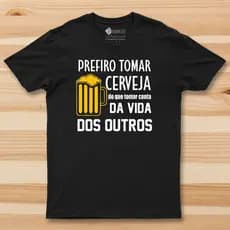 Camiseta Cerveja Camisa Frases engraçadas  Streetwear Algodão Confortável Estilo Moda Unissex Envio Rápido