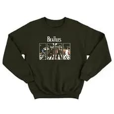 Moletom Gola Redonda The Beatles Integrantes Rock 1960 Unissex