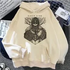 Blusa de Moletom Canguru Bolso Capuz Elden Ring hoodies