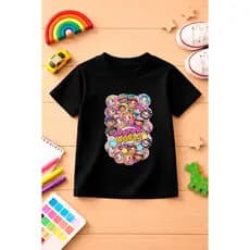 Camiseta infantil menina, jogo avatar world Camisa em algodão para meninas divertida, manga curta