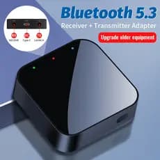 Novo Transmissor T38 Bluetooth 5.3 Receptor De Música Sem Fio Adaptador De Áudio Com Microfone Para PC TV Car Intelligent System