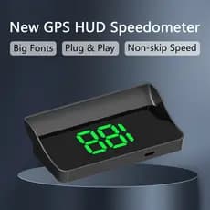 Velocímetro Digital W1 GPS HUD Plug And Play Head Up Display Para Todos Os Carros Grande Fonte KMH Pára-Brisa Projetor A