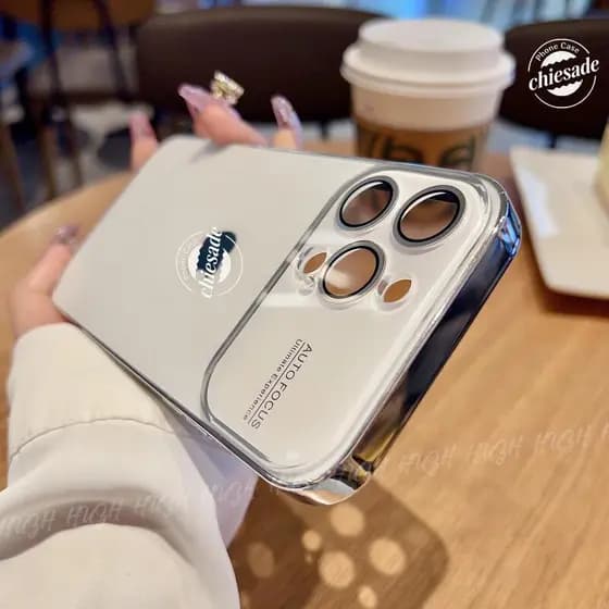 Capa De Vidro Fosco AG De Luxo Para iPhone 17 16 15 14 13 12 11 Pro Max Traseira Fosca