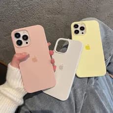 Capa Com Logotipo De Silicone Líquido Para iPhone 17 16 15 14 13 12 11 Pro 14 15 16 Plus Max Macia Original
