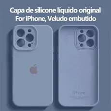 Luxo Oficial Original Silicone Caso Para iPhone 17 16 15 14 13 12 11 Pro Max Capa De Proteção De Corpo Inteiro