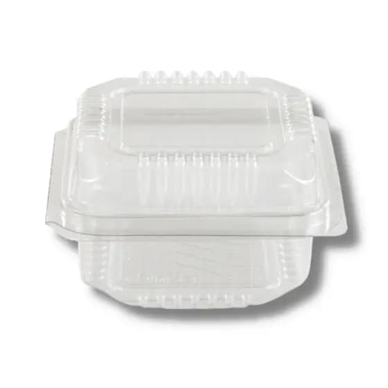 Embalagem PET P550 com 300 Un – Doces, Salgados, Confeitaria, Quadrada Transparente Festas
