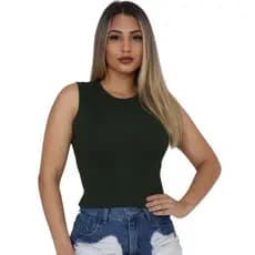 Regata Casual Feminina Básica Confortável e Cheia de Estilo Moda Verão Blogueirinha