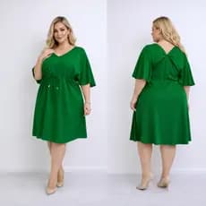 Vestido Plus Size Feminino Estampado Floral Soltinho Casual Manga Flare Tamanho Grande