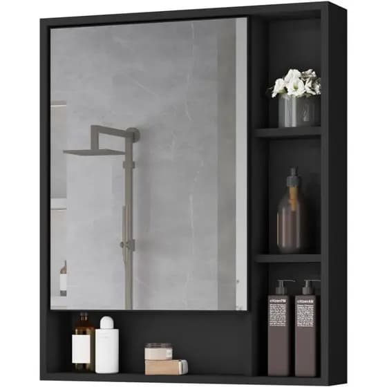 Espelheira para Banheiro com Armário Suspenso espelho Selene - Flexcollor