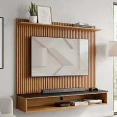 Painel Home TV Até 50 Polegadas Siena Elegante Moderno Suspenso - Várias Cores