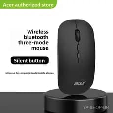 [Acer] Mouse Bluetooth Sem Fio Recarregável Silencioso para Tablets Android, Telefones Móveis, iPad, Laptops Apple e Com